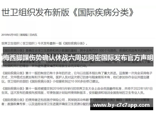 梅西脚踝伤势确认休战六周迈阿密国际发布官方声明 梅西脚踝伤势确认休战六周迈阿密国际发布官方声明